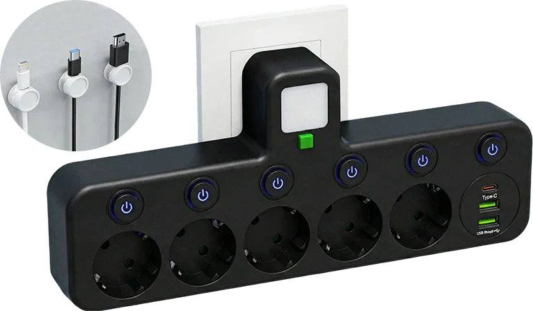 🔌💡Smarte Steckdosenleiste mit USB – Energie sparen, Komfort maximieren! ⚡✨ Praktisch, langlebig & nachhaltig für Ihr intelligentes Zuhause.