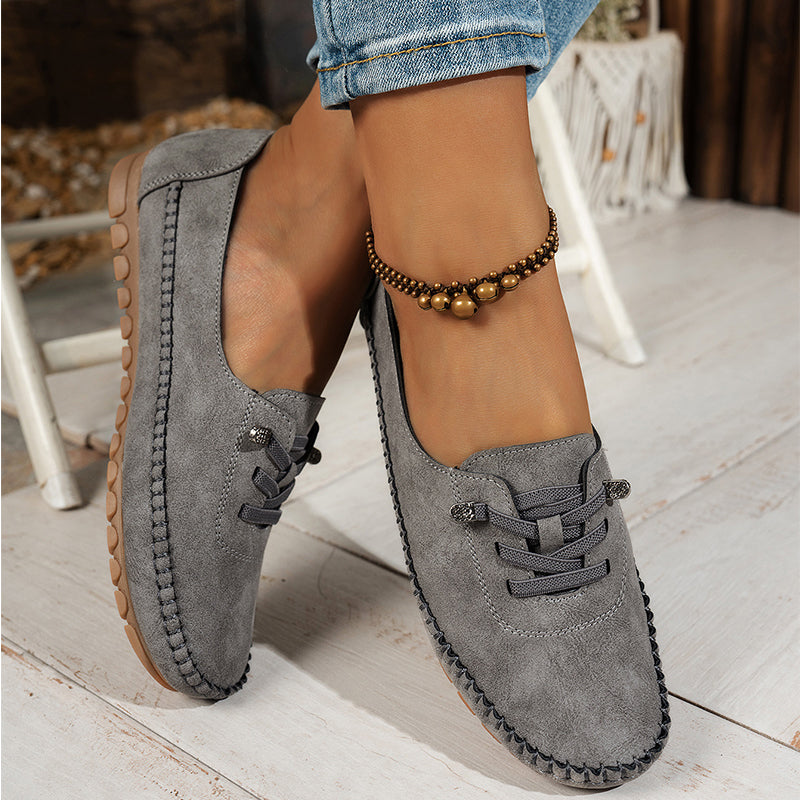 🎉 Neujahrsgeschenk – 50% RABATT!👟 Damen Bequeme Casual Loafers: Weiches PU-Leder + Rutschfeste Sohle – Perfekt zu jedem Outfit & für jeden Tag!