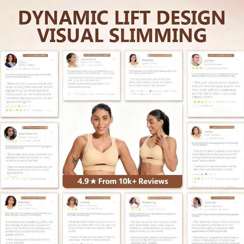 【Postural correction】Women’s Beige Wireless Bra, Soft Breathable Non-removable Moulded Cups, Yoga Fitness Sportswear for Gym &amp; Daily Training