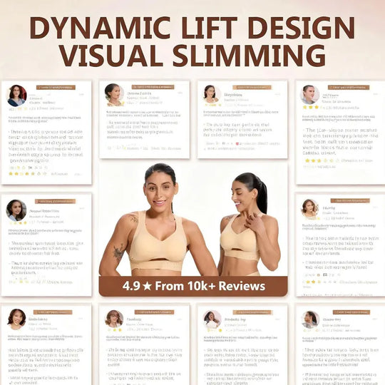 【Postural correction】Women’s Beige Wireless Bra, Soft Breathable Non-removable Moulded Cups, Yoga Fitness Sportswear for Gym &amp; Daily Training