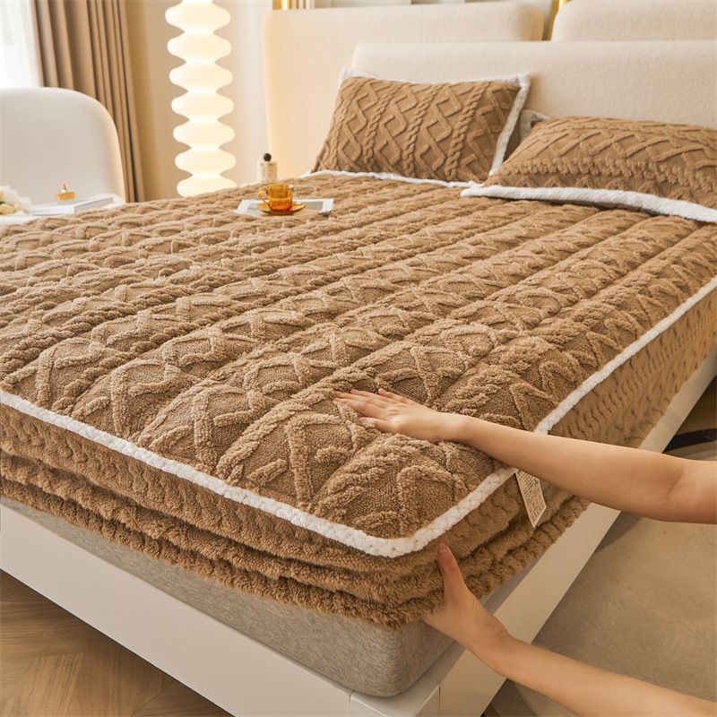 🛏️  WARME PASSGENAUEN BETTWÄSCHE – Gebürstete Flanell-Bettwäsche mit tiefen Taschen und rutschfesten Ecken für ganzjährigen Komfort ❄️🛌