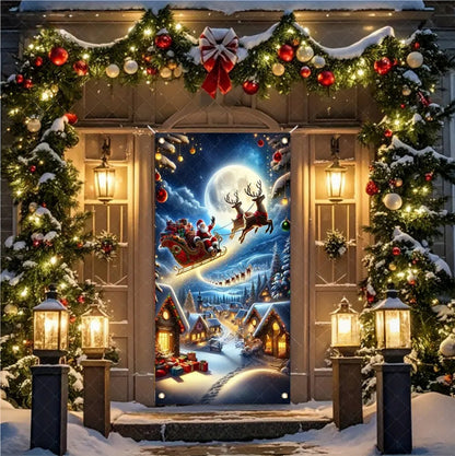 🔥Solange der Vorrat reicht 50 % Rabatt!🎉Weihnachts-Türdekorationsbanner