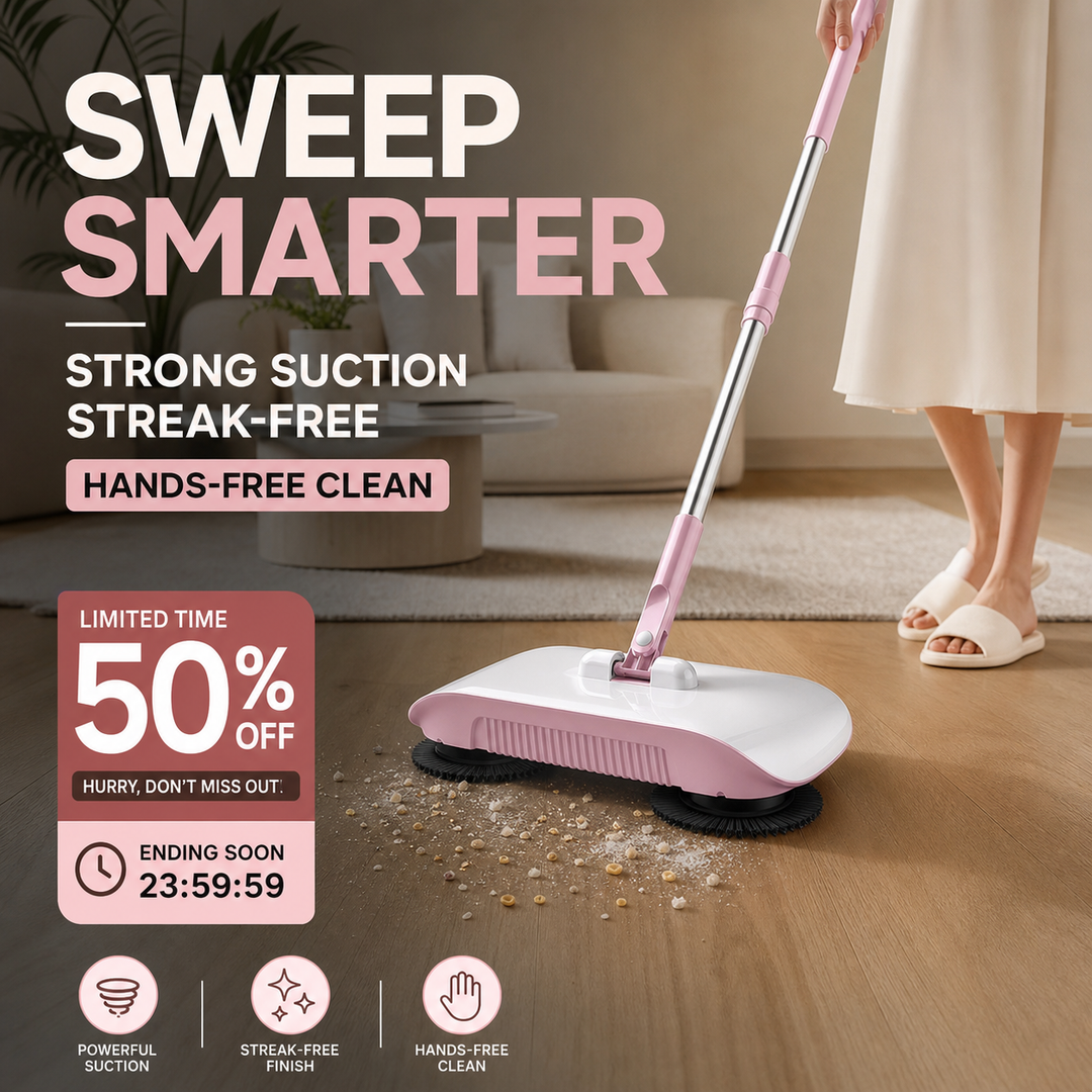 📢📢50% OFF !! ⏰Smart Robot Vacuum Cleaner with Mop &amp; Broom