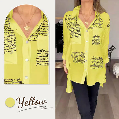 🌿🔥2026 Frühjahrsausverkauf  - 49% Rabatt! 💖 Modisches Hemd mit Buchstabendruck auf der Jacke