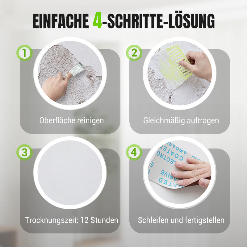 🛠️ Wasserdichte & Schimmelresistente Wandreparaturpaste – 3 Kaufen, 1 Gratis + Pinsel Geschenk! 💧🖌️ ✨ Schnelle & Saubere Wandreparatur für Zuhause! 🏡