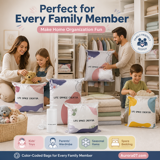 💐 BUY 2, GET 1 FREE!🧳No‑Pump Vacuum Storage Bags – Press &amp; seal, no pump needed. Saves 80% space, keeps clothes dry &amp; dust‑free. Perfect for bulky bedding &amp; off‑season gear. 🛏️🗄️
