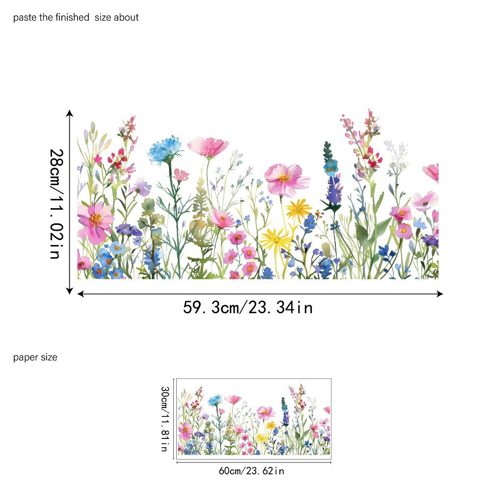 ✨LETZTER TAG VERKAUF 50 % RABATT!💐Bunter Blumenstrauß-Fensteraufkleber🖼️