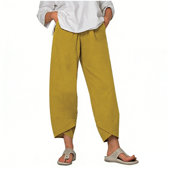 ⏳Time-Limited Special⏰Vintage Asymmetrical Elastic Waist Pockets Pants