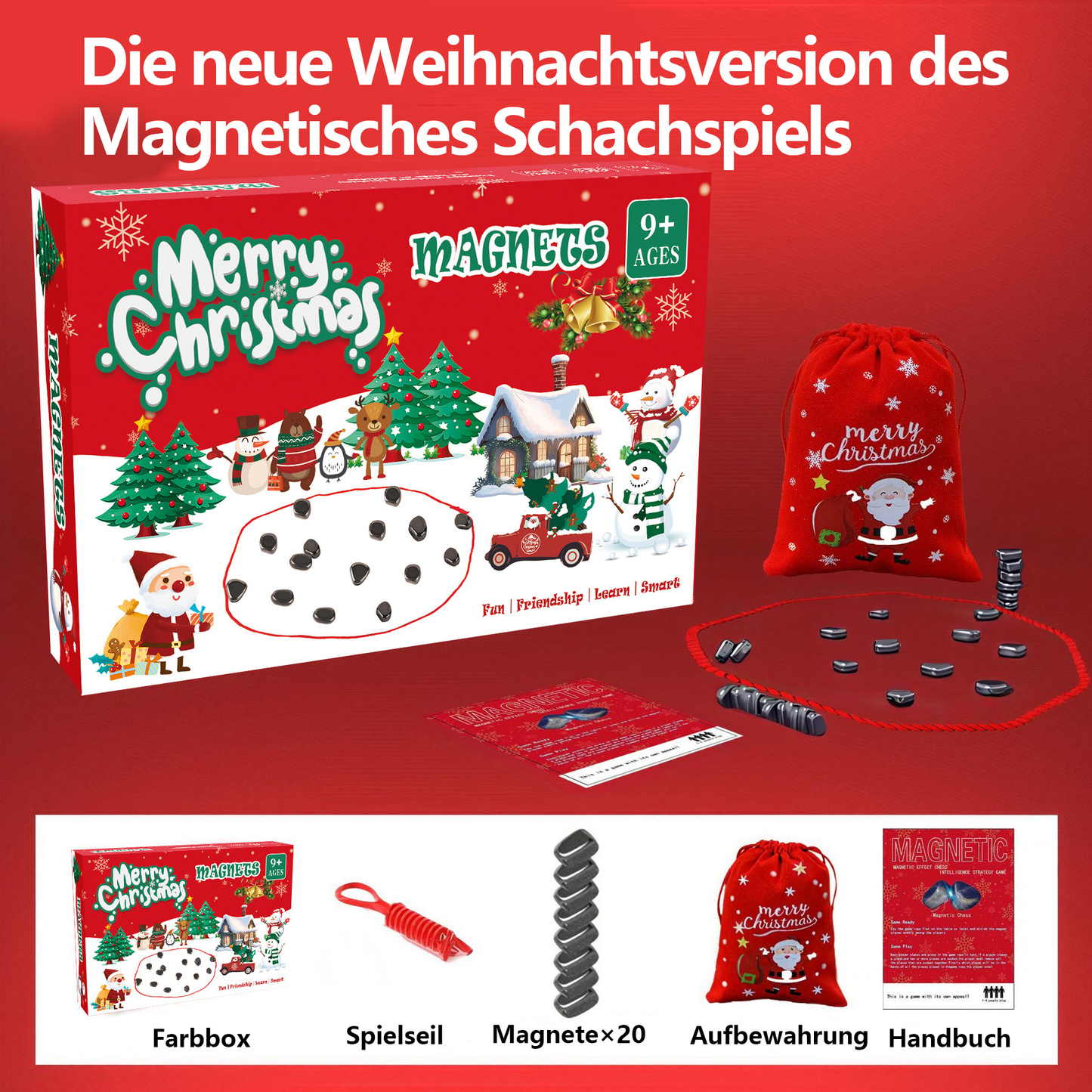 💥Weihnachtsverkauf 49% RABATT🔥Magnetisches Schachspiel✨
