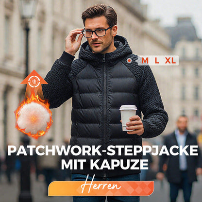 Gepolsterte Windjacke mit Kapuze für Herren