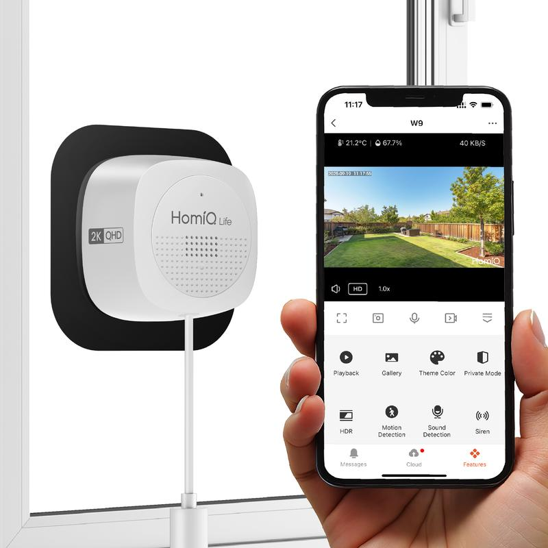 2K Überwachungskamera mit Farbnachtsicht - 24/7 Aufzeichnung & Intelligente Alarme