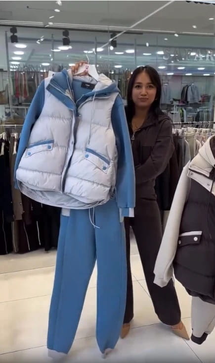 Damen 3-teiliges Freizeit-Set – Sweatshirt, Weste & Jogginghose für Herbst und Winter