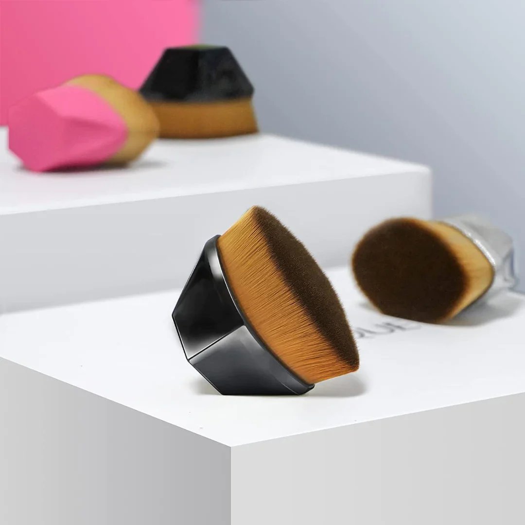 🔥Flacher Top-Make-up-Pinsel mit Bonus-Etui-1
