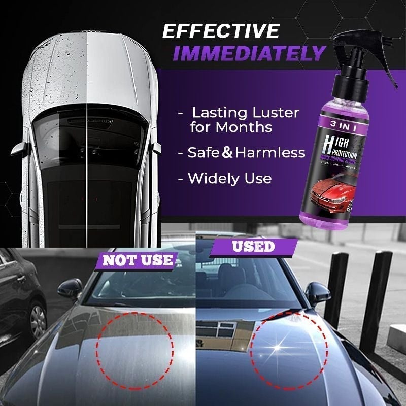 ⏳Begrenzte Zeit 50% Rabatt💥3-IN-1 Hoher Schutz Schnelles Auto-Beschichtung Spray