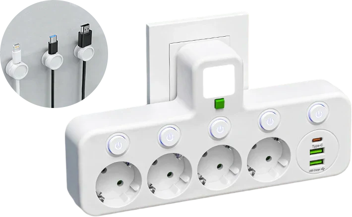 🔌💡Smarte Steckdosenleiste mit USB – Energie sparen, Komfort maximieren! ⚡✨ Praktisch, langlebig & nachhaltig für Ihr intelligentes Zuhause.