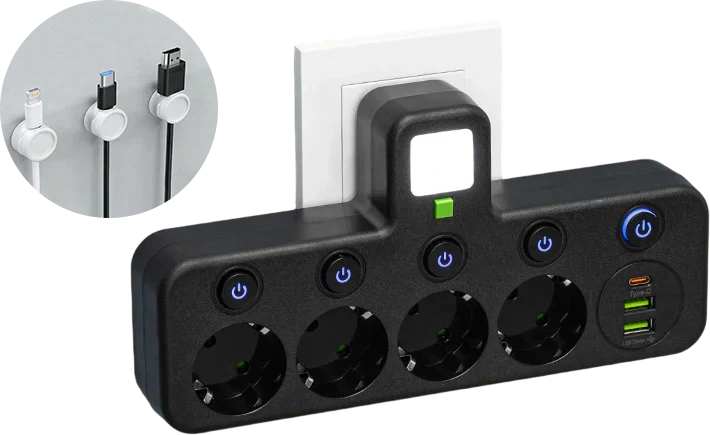 🔌💡Smarte Steckdosenleiste mit USB – Energie sparen, Komfort maximieren! ⚡✨ Praktisch, langlebig & nachhaltig für Ihr intelligentes Zuhause.