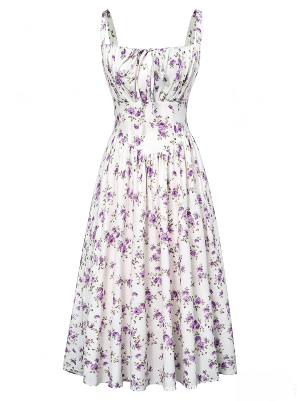 🌸 HOT SELLER | 50% OFF Women's Floral Corset Midi Dress – Summer Vacation Milkmaid Sundress