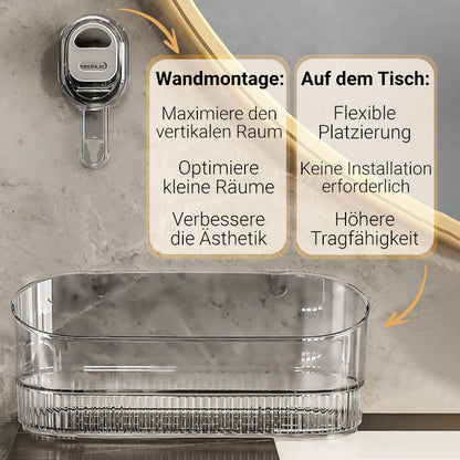 🔥🔥HEIßER SALE 50% RABATT🔥🔥Aufbewahrungsregal mit Saugnapf und Abflussloch