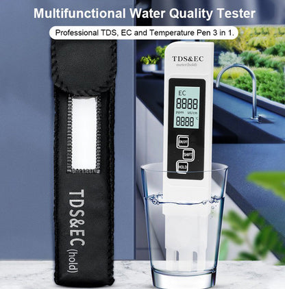 💧📊 Digitaler TDS-Tester – Großer LCD-Bildschirm, 3 Sekunden schnelle Messung, sofort einsatzbereit 💯📦 Praktisch für Trinkwasser, Aquarium und Kaffee | Deutsche Qualität, langlebig und zuverlässig