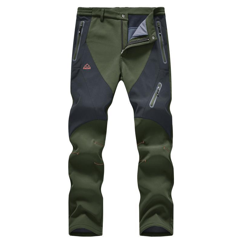 🏆LAST DAY SALE 50% OFF!!🔥Men's Waterproof Winter Trousers with Fleece Lining Cargo Pants