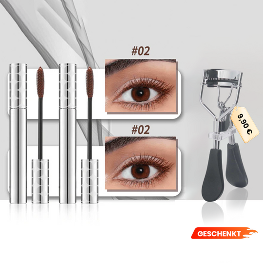 💖KAUFEN SIE 1 UND ERHALTEN SIE 2 GRATIS💖Zweifarbige Mascara in Schwarz und Braun für den perfekten Wimpern-Look