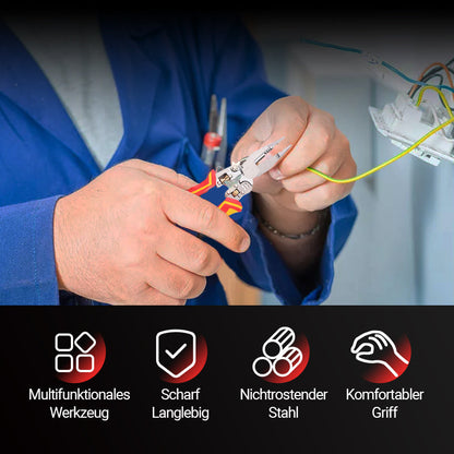 🔥Heißer Verkauf 🧰✂️8 in 1 Abisolierzange mit Spannungstester⚡