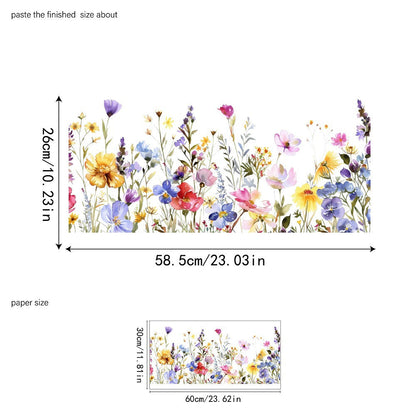 💐Colorful Floral Bouquet Window Sticker🖼️