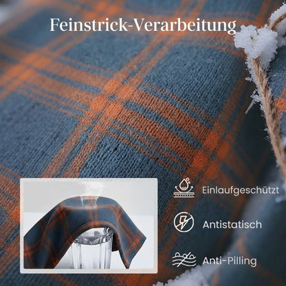 ✨️LETZTER TAG - 60% RABATT✨️ Karierte Damen-Strickjacke mit Knopfleiste