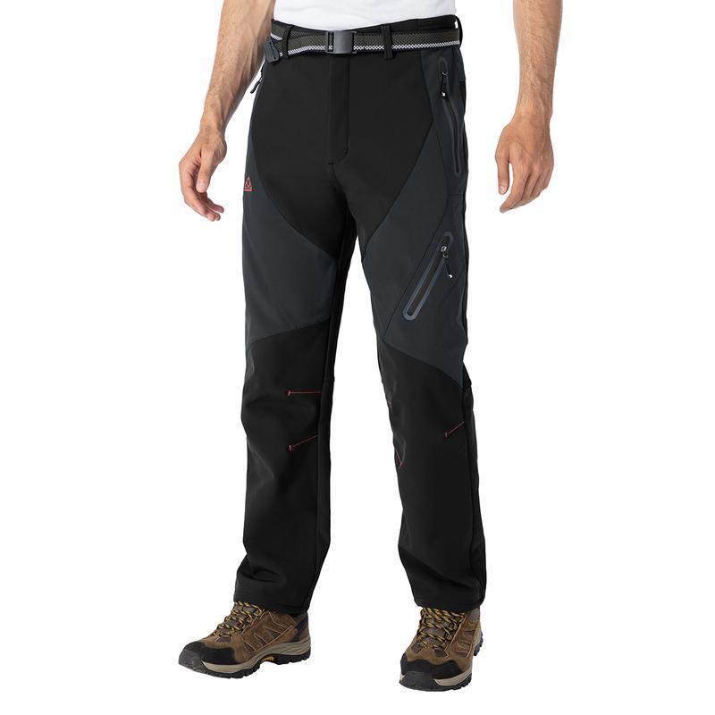 🏆LAST DAY SALE 50% OFF!!🔥Men's Waterproof Winter Trousers with Fleece Lining Cargo Pants
