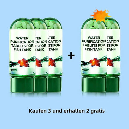🖤Black Friday 50 % Rabatt 💥🚀Kaufen 2 und erhalten 1 gratis♻️💧Leistungsstarke Wasserreinigungstablette für Aquarien