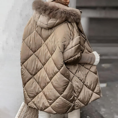 ❄️Winterschlussverkauf❄️Damen Midi-Parka mit Strickärmeln