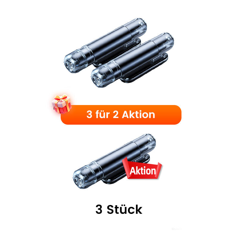 🚨Auto-Notfallhammer mit Gurtschneider | Wolfram-Spitze für Verbundglas | Kompakt (96mm) | Lebensrettend bei Unfällen (Überschlag/Wasser) | Deutsche Qualität