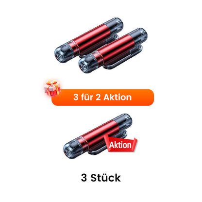 🚨Auto-Notfallhammer mit Gurtschneider | Wolfram-Spitze für Verbundglas | Kompakt (96mm) | Lebensrettend bei Unfällen (Überschlag/Wasser) | Deutsche Qualität