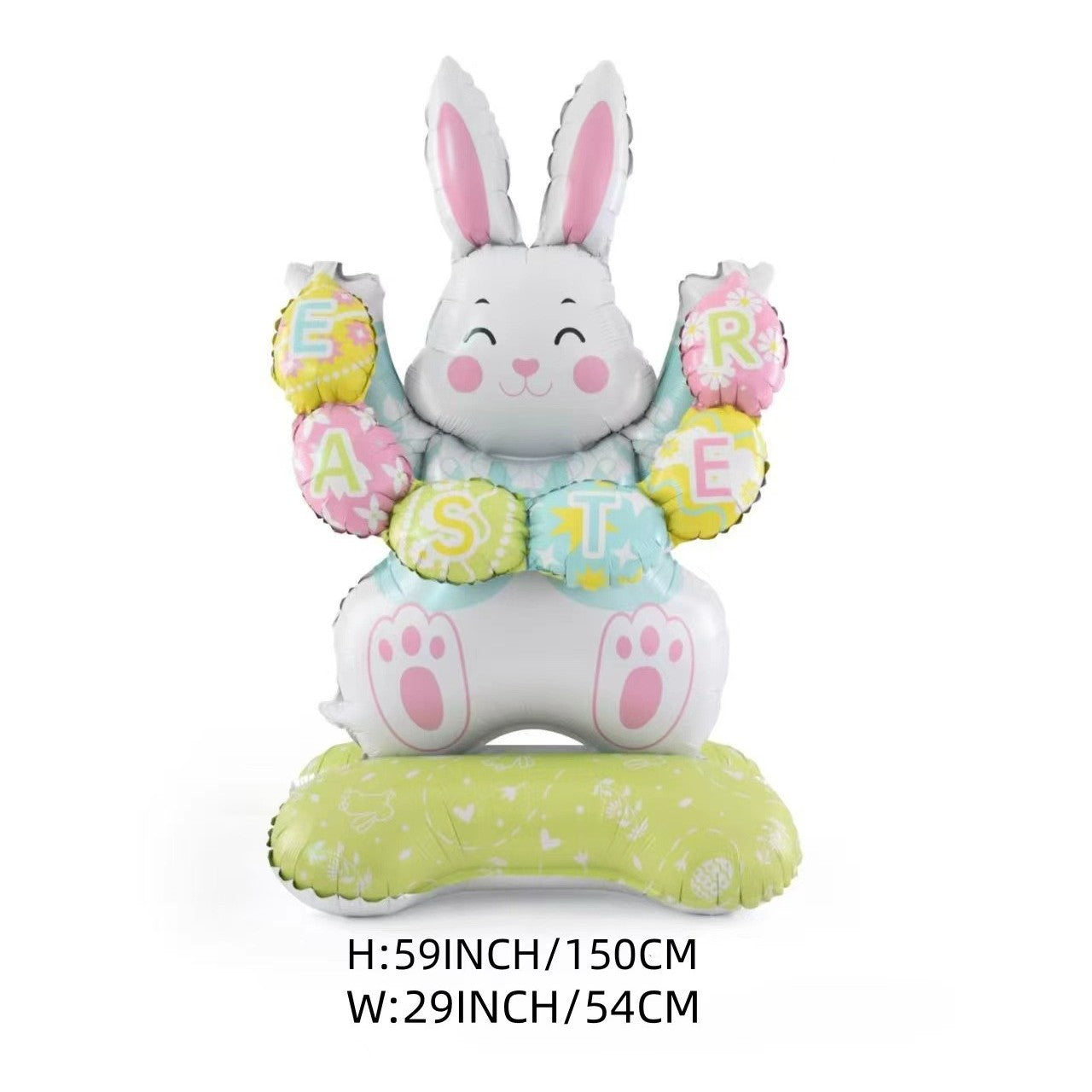 🎁 Oster-Frühbucher-Sale 🐰 Riesen 3D-Steh-Hase-Ballon – selbststehend für festliche Stimmung-Kostenlose Luftpumpe