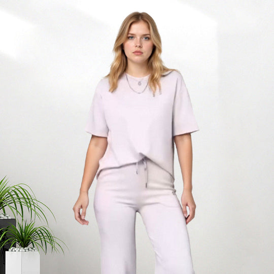 Schickes 2-teiliges Damen-Outfit: Bequemes Top &amp; passende Hose