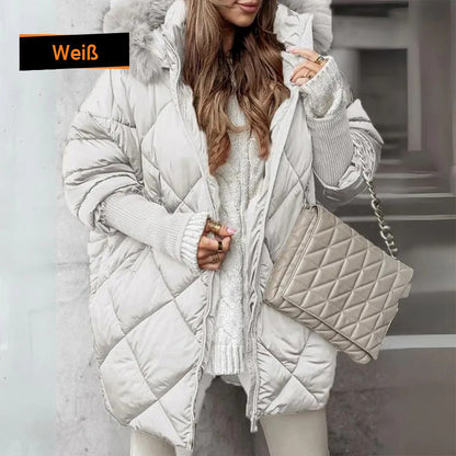 ❄️Winterschlussverkauf❄️Damen Midi-Parka mit Strickärmeln