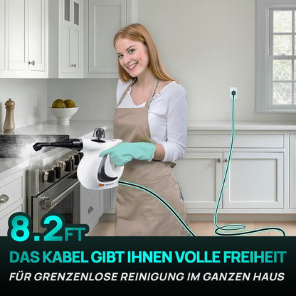 ⏳LETZTER TAG DES AUSVERKAUFS 50% RABATT!!🔥Druckbeaufschlagter Hand-Multiflächen-Naturdampfreiniger mit 12-teiligem Zubehörset