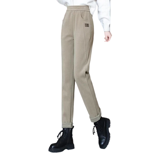 👖 💫 DAMENHOSE MIT KUNSTFELL-FUTTER - Hochtailliert &amp; Weiche Innenseite, 4-Wege-Stretch für Optimale Wärme und Komfort ❄️🛍️