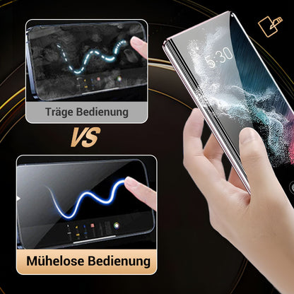 📱„Unterstützt Fingerabdruck-Entsperrung👆🔓Magnetische Handyhülle mit Sichtschutz für Samsung S21–S25 Serie