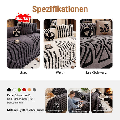 🛋️ 57 % RABATT! 🧸 PLÜSCH-SOFAÜBERZÜGE – Ultraweiches Sherpa- und kratzfestes Material, maschinenwaschbar, mit elastischen Ecken für sicheren Halt 🐾✨