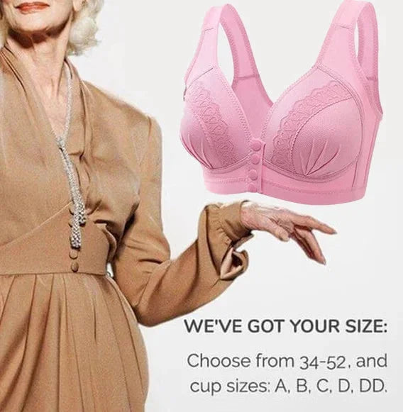 🌸 50% OFF – LIMITED TIME! 💖 Front Closure Cotton Bra ✨ Easy to Wear, Soft Support &amp; All-Day Comfort