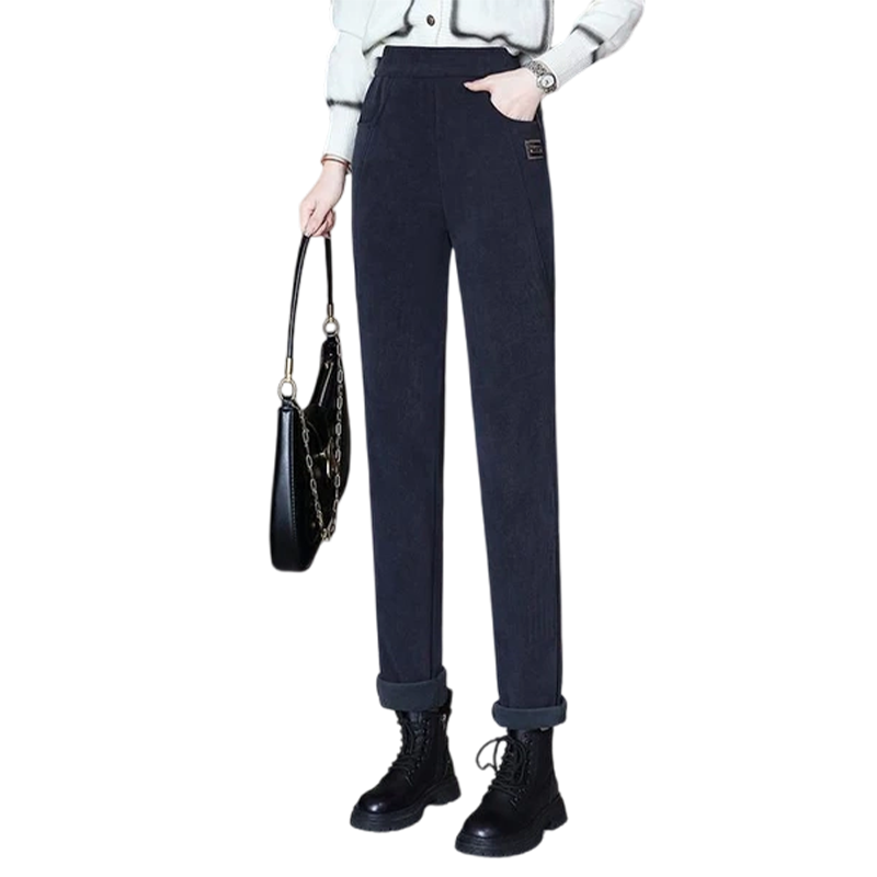 👖 💫 DAMENHOSE MIT KUNSTFELL-FUTTER - Hochtailliert &amp; Weiche Innenseite, 4-Wege-Stretch für Optimale Wärme und Komfort ❄️🛍️