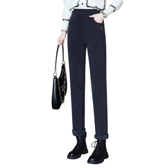 👖 💫 DAMENHOSE MIT KUNSTFELL-FUTTER - Hochtailliert &amp; Weiche Innenseite, 4-Wege-Stretch für Optimale Wärme und Komfort ❄️🛍️