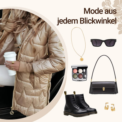 Damen Winter Warme Kapuzen-Mantel in mittlerer Länge