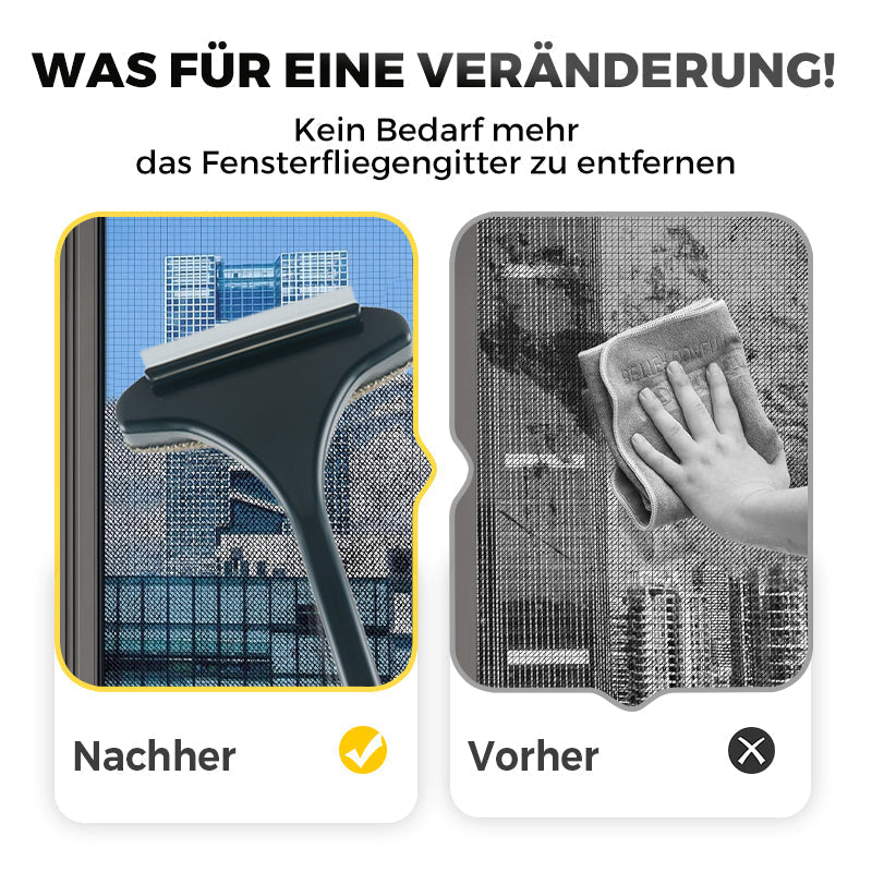 2-in-1 Reinigungsbürste für Fliegengitter – Doppelseitig & Effizient