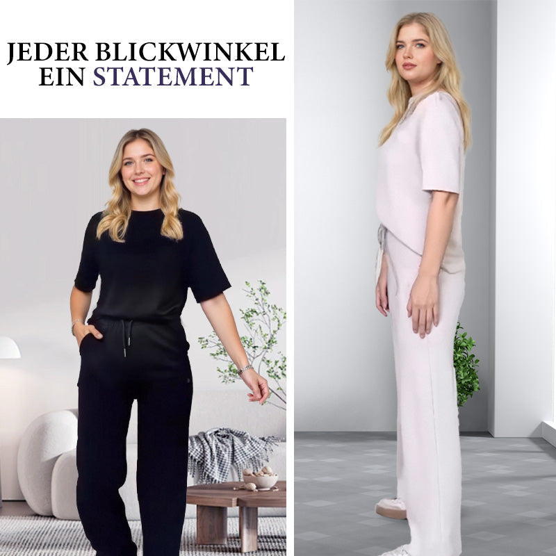 Schickes 2-teiliges Damen-Outfit: Bequemes Top & passende Hose