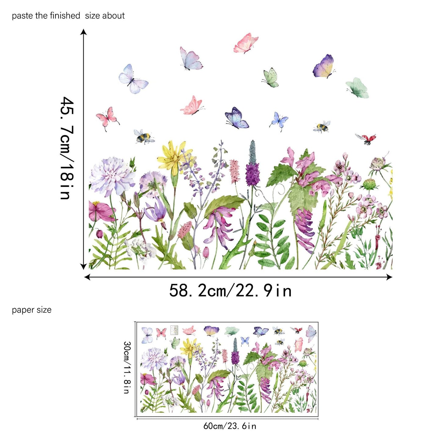 💐Colorful Floral Bouquet Window Sticker🖼️