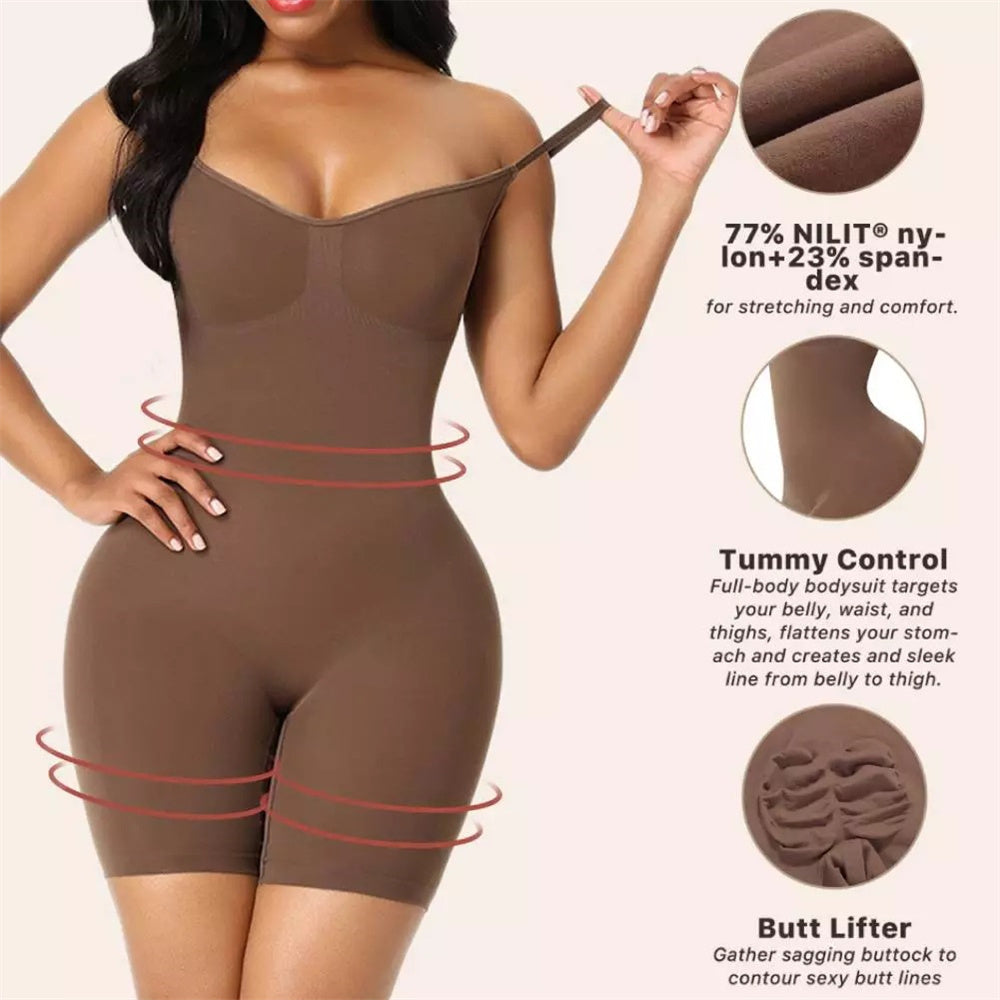 🔥GLÄTTENDER NAHTLOSER BODYSUIT(Offener Schritt)