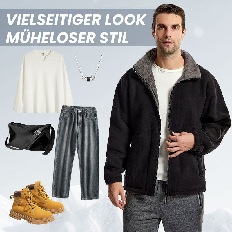 🔥Kostenloser Versand Herren-Doppelfleecejacke