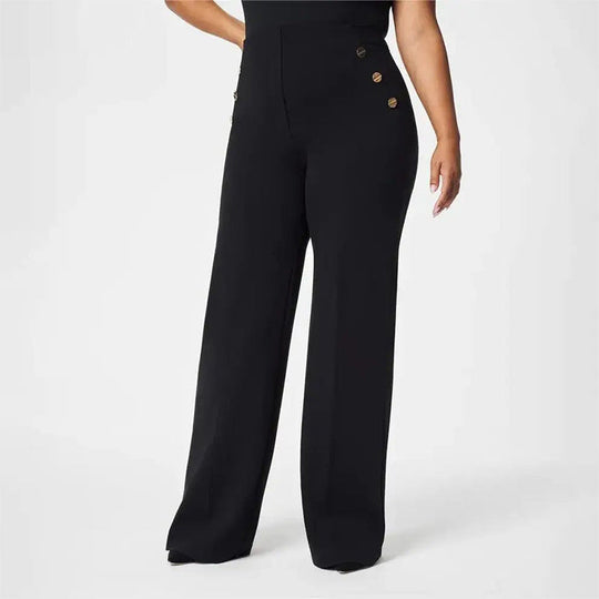 ✨ High-Waist Wide Leg Pants – Figure-Flattering, 3 Adjustable Lengths &amp; Super Stretch 🏃‍♀️